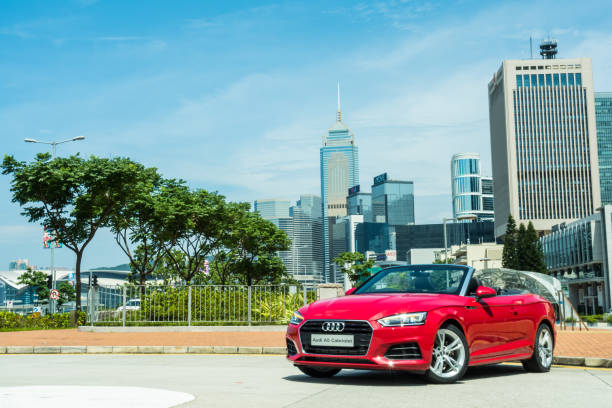 Hong Kong, China July 28, 2017 : Audi A5 Cabriolet 2017 Test Drive Day July 28 2017 in Hong Kong.